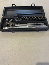 🇺🇸 Vintage Craftsman 1/2” Drive Socket Set Series V And Patent 17 Pieces, Case picture
