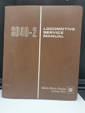GM EMD SD40-2 Locomotive Service Manual 1974 4th Edition Original Factory Binder picture