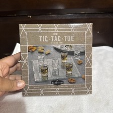 Mini Tic Tac Toe Shot Glass Drinking Game By Game Night New In Box Factory Seal picture