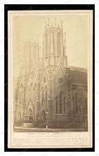New York Calvary Church Fourth Avenue Standard Postcard COPY RPPC picture