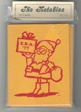 Vtg The Notables Equal Rights Amendment ERA 1977 Santa Christmas Cards (12) NEW picture