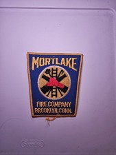 VINTAGE MORTLAKE FIRE COMPANY BROOKLYN CONN.  FIRE DEPT. PATCH 1960'S picture