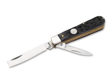 Boker Manufaktur Razor Jack Pocket Knife, Black Jigged Bone, 2.48