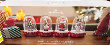 2024 HALLMARK Happy Tappers Set of 4 MUSIC & MOTION Santa Mrs. Claus NIB picture