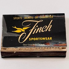 Finch Sportswear Manufacturers St. Paul MN Vintage Matchbook Cover TB8-MB3-9 picture