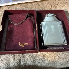 Mint NOS Vintage Ronson Twentycase Lighter Cigarette Case Combo Box Pouch UNUSED picture