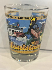 LOUISIANA STATE WRAPAROUND SHOT GLASS SHOTGLASS NEW picture