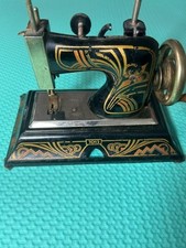 Casige Toy Sewing Machine No. 1015 Hand Painted Designs Germany Hand Crank VTG picture