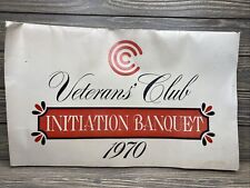 Vintage Veterans Club Invitation Banquet 1970 Plastic Place Mat Birds Lot of 8  picture