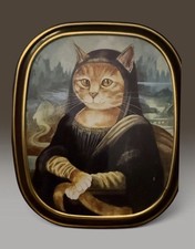 Vintage Bentley’s Cats Gallery Mona Lisa Cat Tin Susan Herbert England 1990s picture