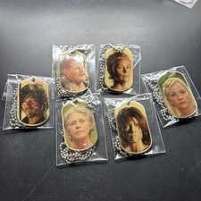 🧟 The Walking Dead AMC  Dog Tags Lot of 6 2015 picture