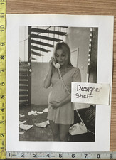Sharon Tate Pregnant In London On Telephone Scene 1969 Book Photograph picture