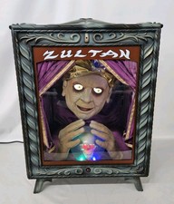 READ See Video Gemmy Zultan Fortune Teller Animated Prop Light Sound Motion 2005 picture
