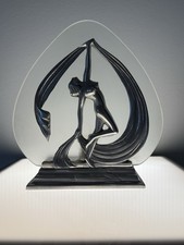 Vintage Frankart Style Art Deco Nude Dancer Lamp Original Frosted Glass Works picture
