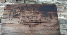 Antique LASH'S BITTERS Tonic Wooden Box Shipping Crate Wood 18oo's w/handles picture