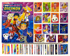 2002 ALBUM DIGIMON TAMERS 3 Navarrete Full Set 230/230 Stickers + 36 Buildables picture