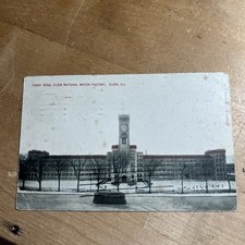 Antique Postcard Street View Elgin Watch Factory Elgin Ill 1909 -- I2 picture