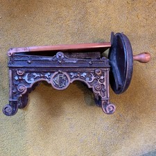 Antique Geschutzt Tobacco Shredder Cutter Cigar Tool Cast Iron Germany Chopper picture