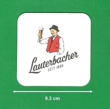 LAUTERBACHER BEER COASTER Germany Bavaria side size 9.3 cm picture