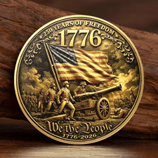 1776 We The People America 250 Challenge Coin 250th Anniversary USA Eagle 2026 picture