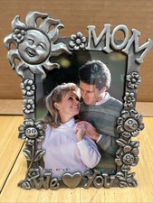 Vintage Pewter Picture Frame By Sixtrees 3.5 X 5 picture