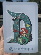 Ariel The Little Mermaid Fantasy Jumbo D Pin By Tinker Fairy Pins LE400 picture