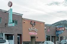 Ely Nevada 1900s Downtown Block Racks Bar Grill Club Rio Street Scene picture