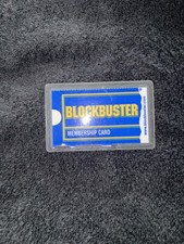 Laminated Blockbuster Video Membership Card Video Rental Store Texas picture