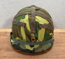 Vintage US Army Vietnam M1 Helmet Liner Mitchell Reversible Camo Pattern Cover picture
