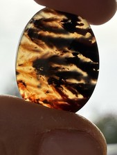 Powell Butte Plume Agate Cabochon 40x 30mm-OLD STOCK from Grandpa picture