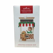 2025 Hallmark Christmas Window KOC Ornament - Zach and Ben's Pizzeria picture