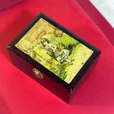 RESTORED Antique Chas. S Higgins Soap Box, Victorian Trinket Box, 1880s Brooklyn picture