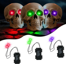 LED Glowing Eyes Light up Skeleton Halloween Decorations Outdoor,Glow picture