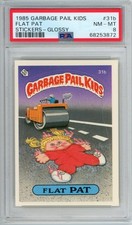 1985 Topps Garbage Pail Kids OS1 Series 1 FLAT PAT 31b GLOSSY Card PSA 8 GPK NM picture