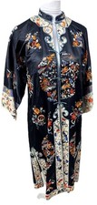 Kimono VINTAGE Mandarin Women Dress MEDIUM Silk  RARE Geisha Oriental Jinhua picture