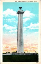 Perry's Victory & Intl Peace Memorial Put-In-Bay OH Vintage Postcard TP13-26 picture