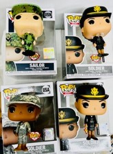 Set of 4 Soldiers USA   Exclusive Pop:  3 Army  , 1 Navy Sailor ( EB4) picture