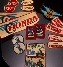 Vintage NOS Honda Motorcycle Motocross Patch Lot 70s 80s Team Honda Sew On 16pc picture