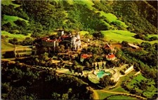 Vtg Aerial View of Hearst Castle and Grounds, San Simeon, California Postcard picture