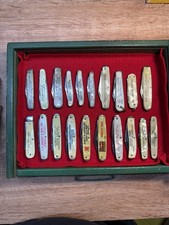 20 As-is  Vintage Advertising Pocket Knives -doesn’t Come With Display- Read picture