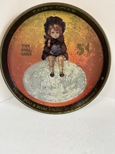 ANTIQUE TIN ADVERTISING TRAY  FAIRY SOAP  14 IN. ROUND LITHOGRAPH 1910 picture