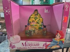 Disney Princess The Little Mermaid Light Up Porcelain Village Palace Set picture