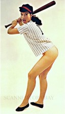 Betty Page sexy model photo female hot woman leggy legs picture print Baseball- picture
