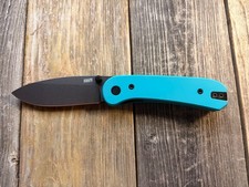 Knafs Lander 1 - Black D2 Steel - Cerakote Teal  Steel Handle Signed & Rare picture