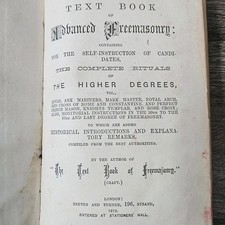 1873 The Textbook Of Advanced Freemasonry Complete Rituals Of Higher Degrees picture
