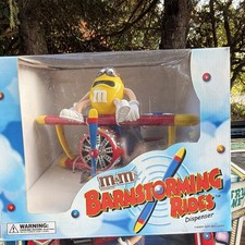 M&M's Barnstorming Rides Candy Dispenser Airplane Character - Yellow Multicolor picture