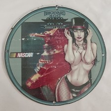 VINTAGE 1995 PORCELAIN ENAMEL METAL BRICKYARD 400 NASCAR RACING MAN CAVE SIGN picture