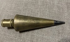 Vintage JLT Johnson Level & Tool  8 OZ Plumb Bob Solid Brass picture
