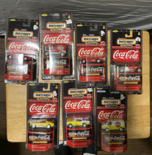 Coca-Cola Matchbox Collectibles 1/64 Diecast Vehicles Lot of 7 picture