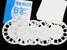 GAF View-Master 6 Personal Stereo Reel Mounts with Envelopes - Blank Reels New picture